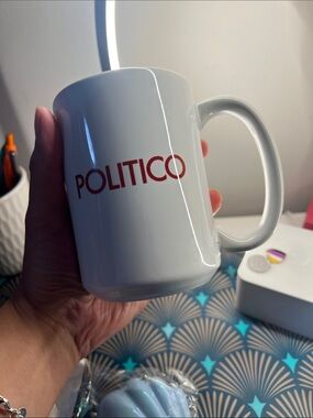 Politico 15th Anniversary White Ceramic Mug
